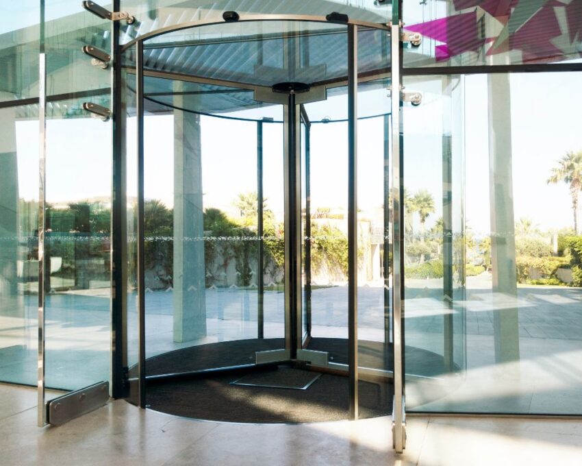 porte tournante automatique
